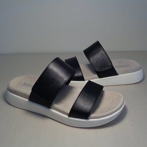 Kensie Size 11 M JIPSY Black Adjustable Sandals New Women's Shoes